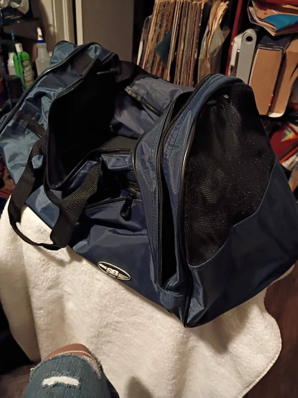 Navy Men’s Duffle Bag - Navy Travel Gym Bag